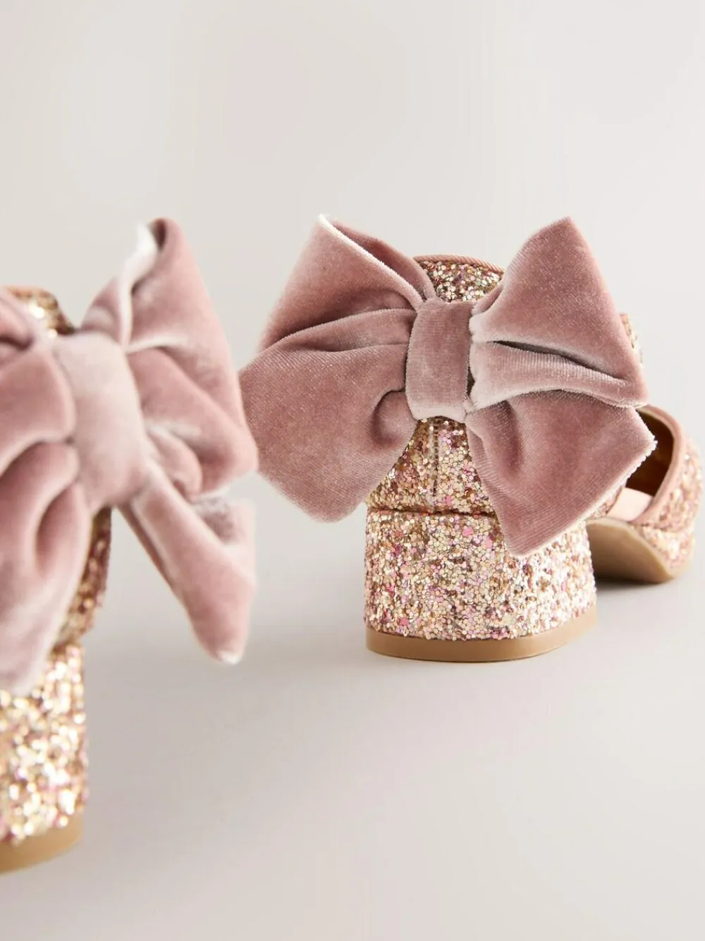 New Next Platform Heel Occasion Shoes Pink