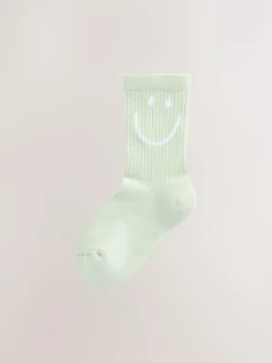 Discount Next Pink, Purple and Green 3 Pack Cotton Rich Cushioned Sole Ankle Socks
