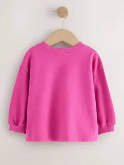 Next Pink Rainbow Cloud Character Long Sleeve T-Shirt (3mths-7yrs)^ Tops|Tops