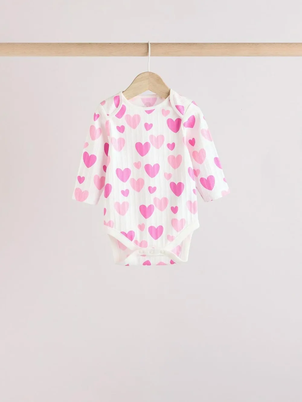 Discount Next Pink Star 5 Pack Long Sleeve Baby Bodysuits