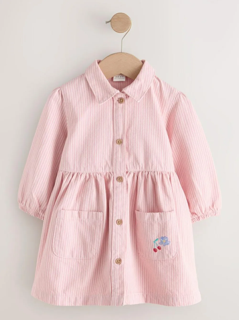 Next Long Sleeve Cotton Dress (3mths-8yrs)^ Dresses|Dresses