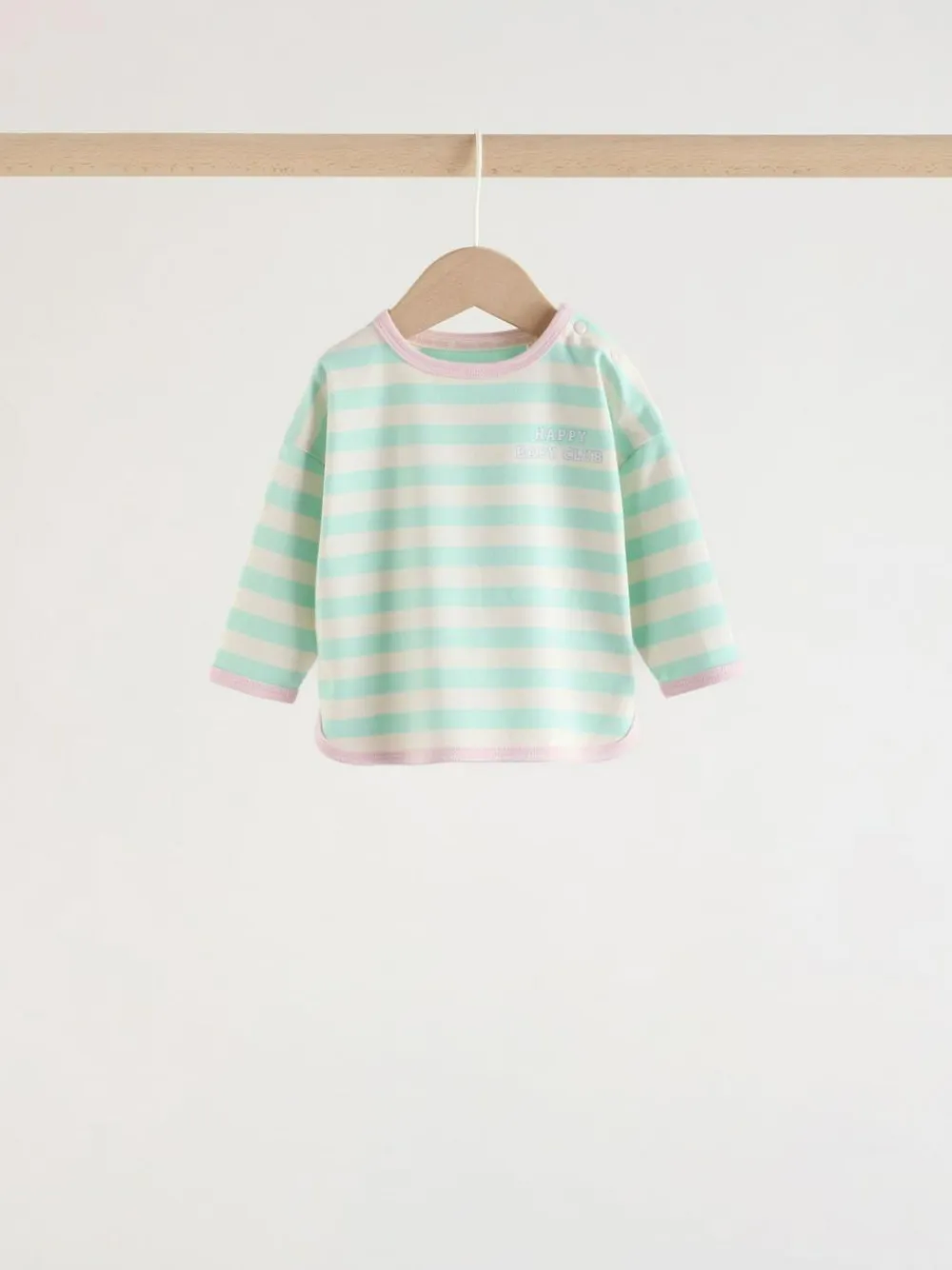 Next Pink Stripe Long Sleeve Top And Leggings Set 6 Piece (0mths-3yrs)^ Tops