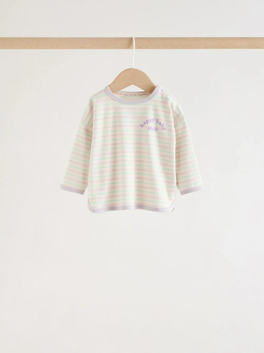 Next Pink Stripe Long Sleeve Top And Leggings Set 6 Piece (0mths-3yrs)^ Tops