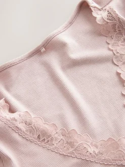 Next Thermal Base Layer Lace Trim Bodysuit^Women Thermals