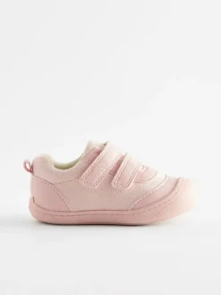 Next Pink Wide Fit (G) Crawler Trainers