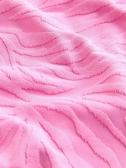 Next Pink Zebra Textured High Leg Bikini Bottoms^Women Swimwear