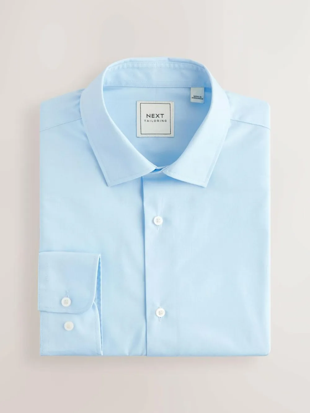 Outlet Next Regular Fit Easy Care Long Sleeve Single Cuff Smart Shirts 2 Pack Pink/Blue
