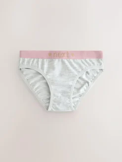Clearance Next Bikini Briefs 7 Pack (5-16yrs) Pink/Grey
