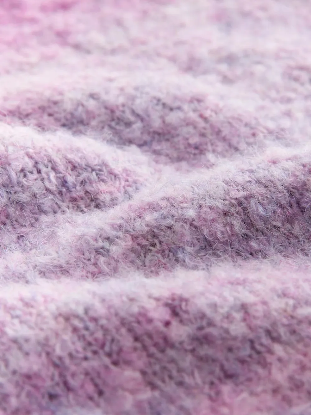 Best Next Boucle Crew Neck Jumper With Wool Pink/Purple Spacedye