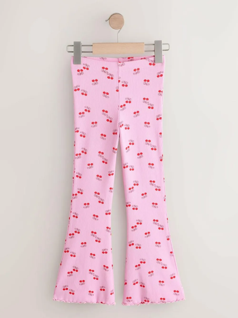 Next Pink/Red Cherry 1 Pack Rib Flare Leggings (3-16yrs)^ Pants & Leggings|Pants & Leggings