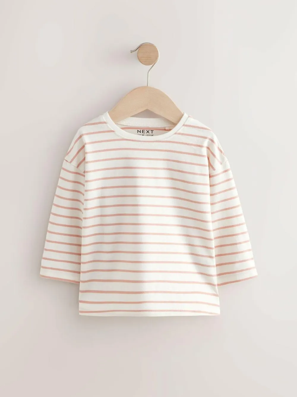 Online Next Pink/White 4 Pack Bunny Embroidered Long Sleeve T-Shirts (3mths-7yrs)