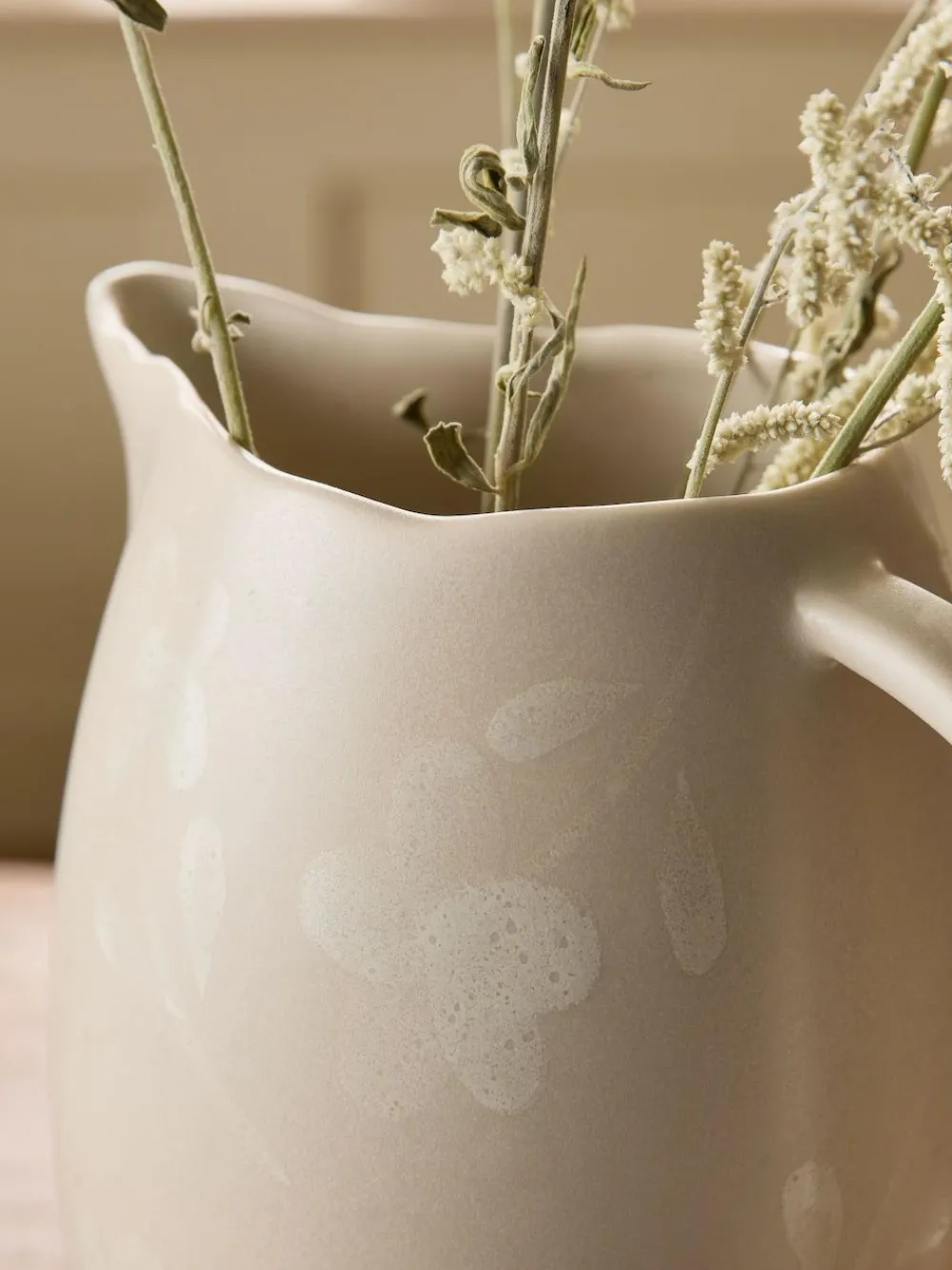 Next Pink/White Floral Ceramic Jug Vase^ Vases