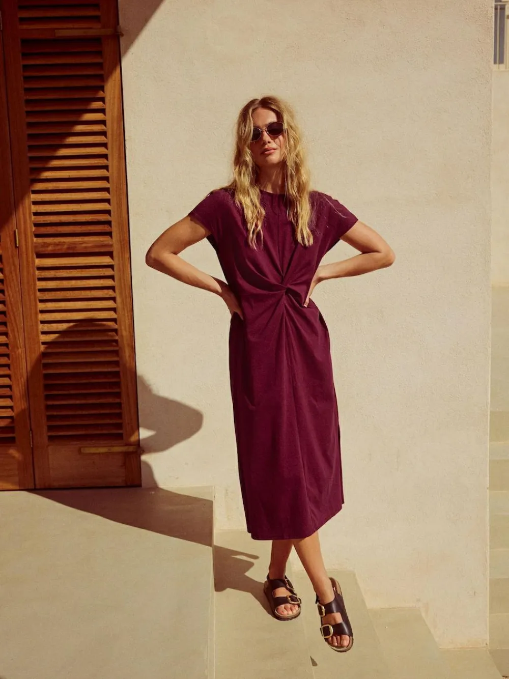Next Twist Short Sleeved T-Shirt Summer Dress^Women Midi Dresses|Dresses