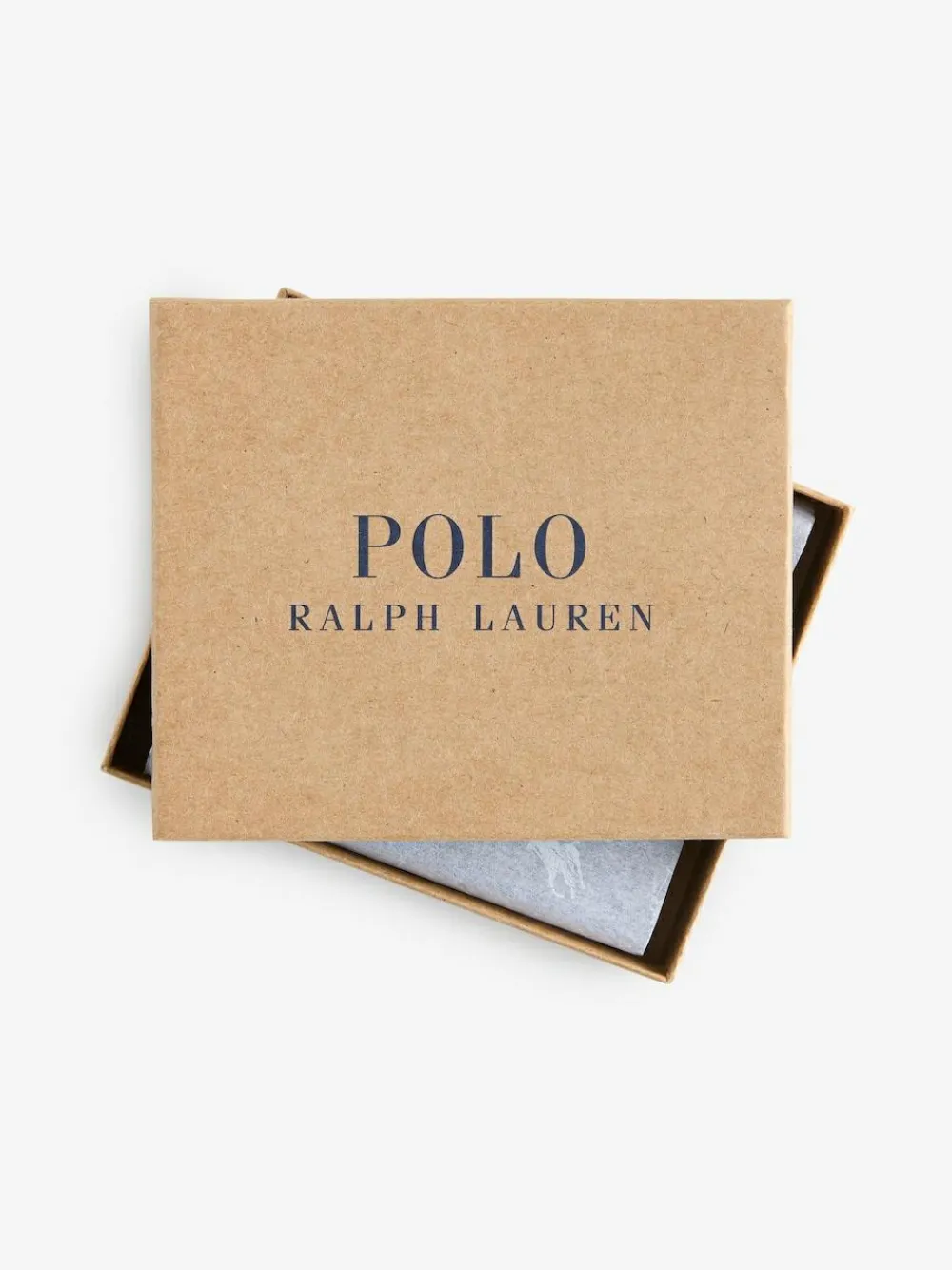 Clearance Polo Ralph Lauren Brown Pebbled Leather Billfold Wallet