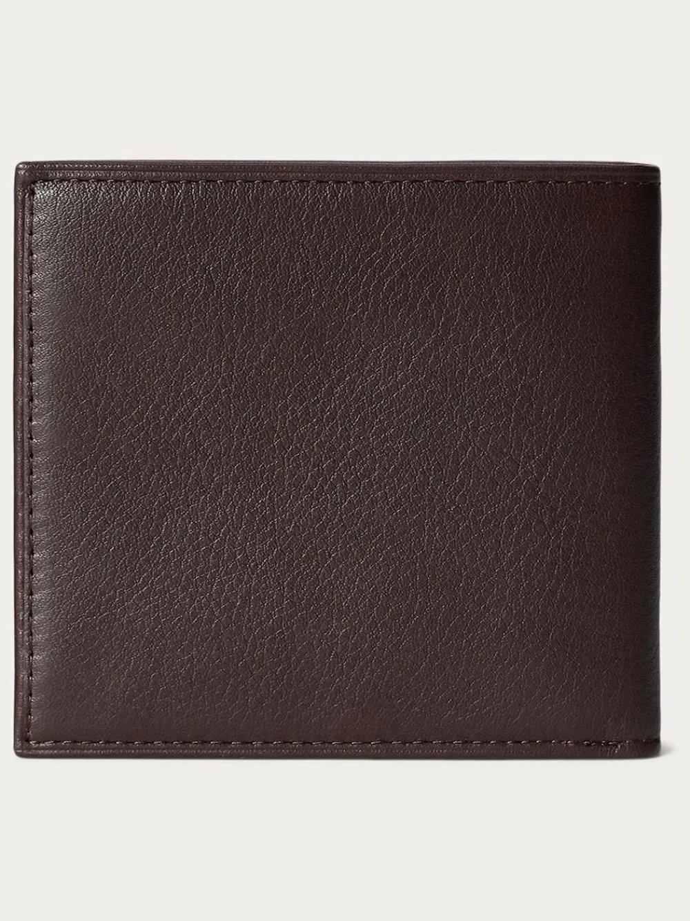 Clearance Polo Ralph Lauren Brown Pebbled Leather Billfold Wallet