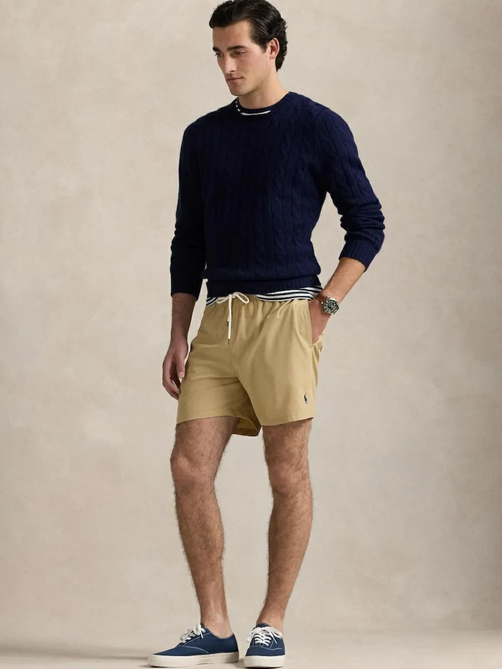 Polo Ralph Lauren Traveller Classic Swim Shorts Cream