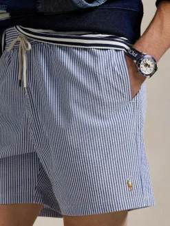Polo Ralph Lauren Traveler Classic Seersucker Logo Swim Shorts^ Swimwear