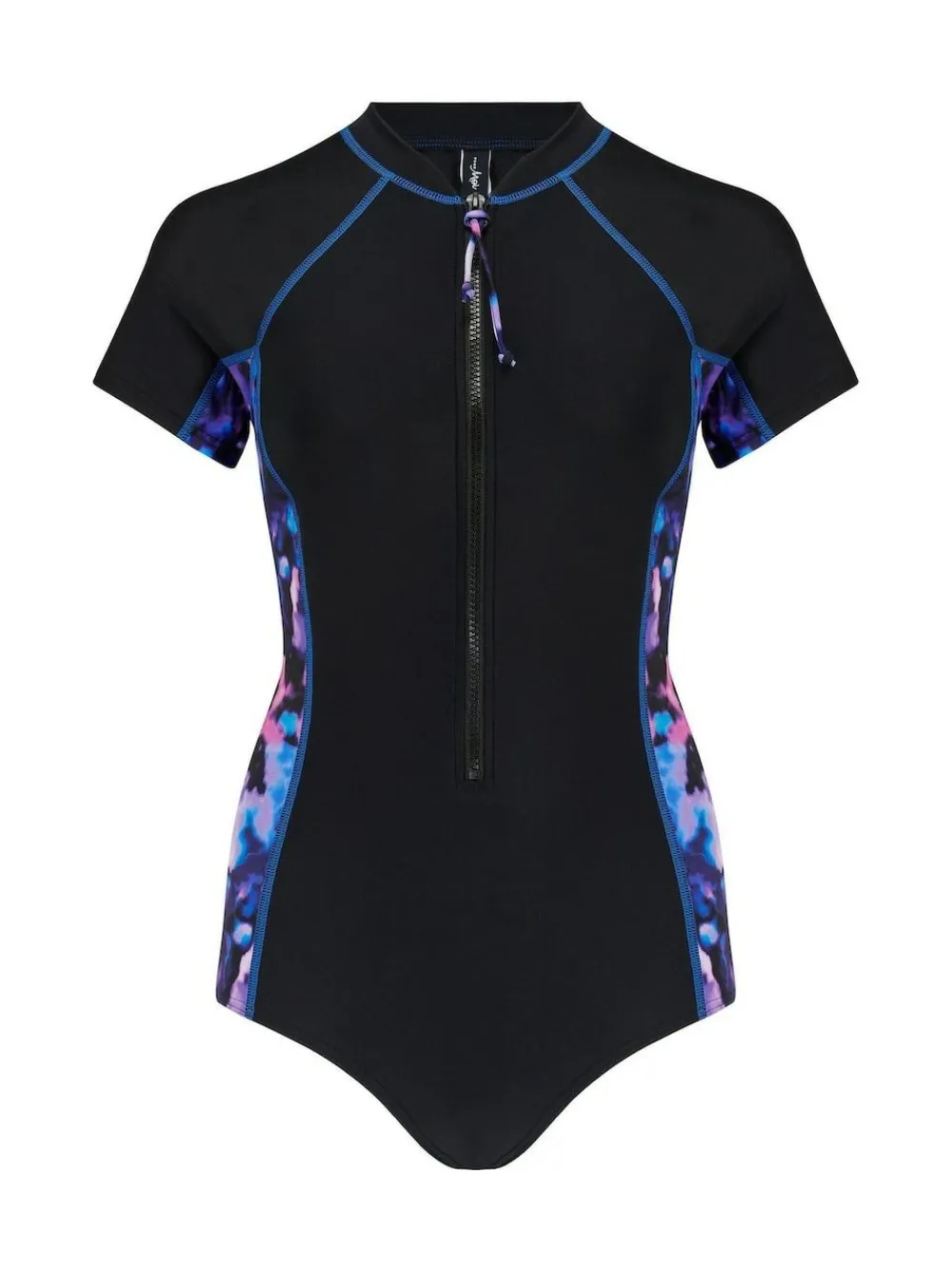 Hot Pour Moi Black Energy Short Sleeve Swimsuit