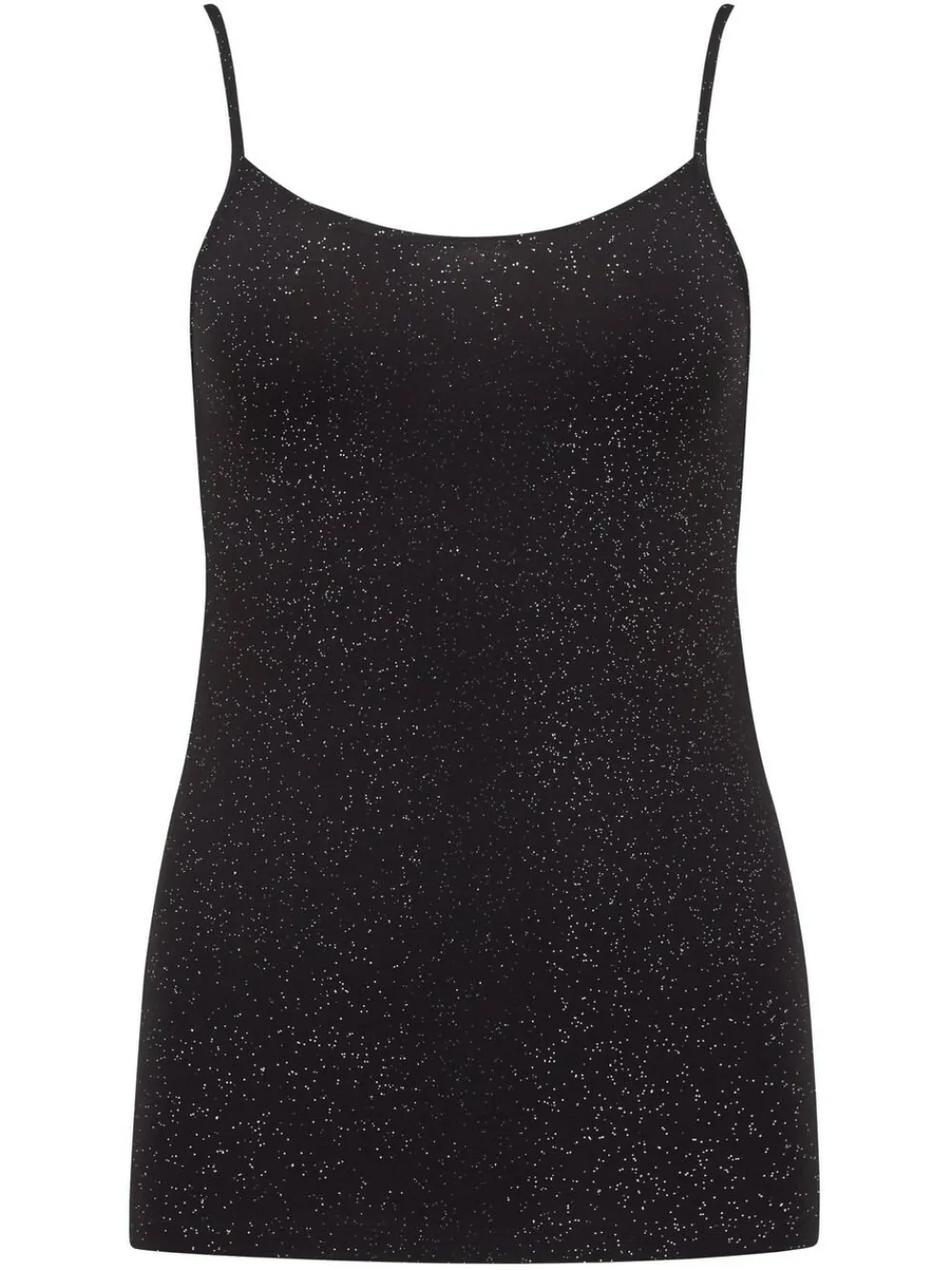 Clearance Pour Moi Cami Second Skin Thermal Glitter Black