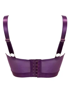 Pour Moi Non Padded India Embroidery Underwired Bustier Bra^Women Dd+ Range