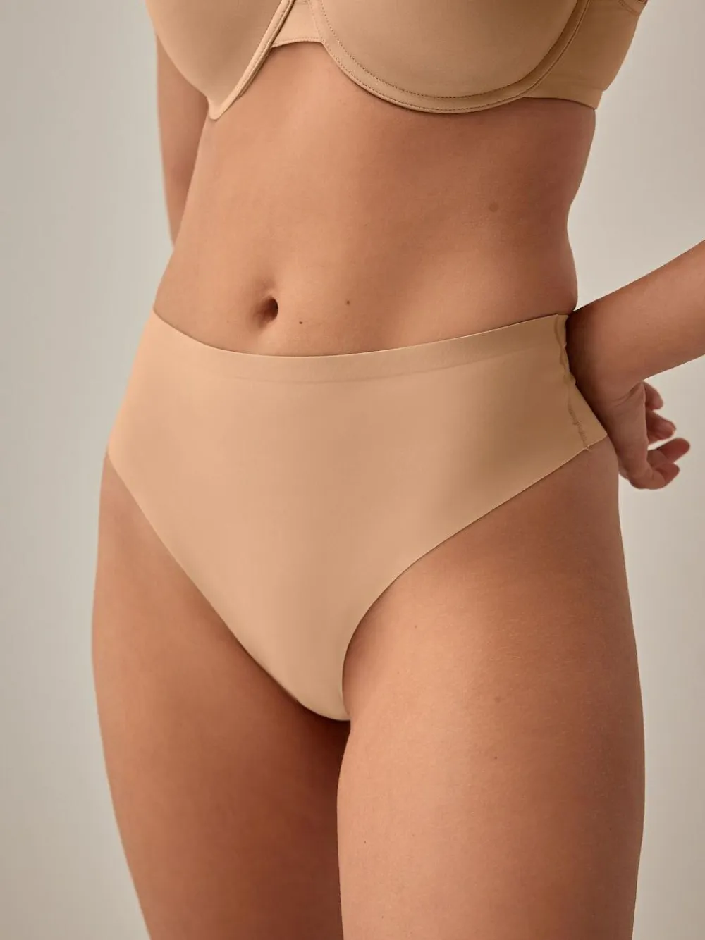 Next High Rise High Leg No VPL Tummy Control Shaping Knickers^Women Shapewear
