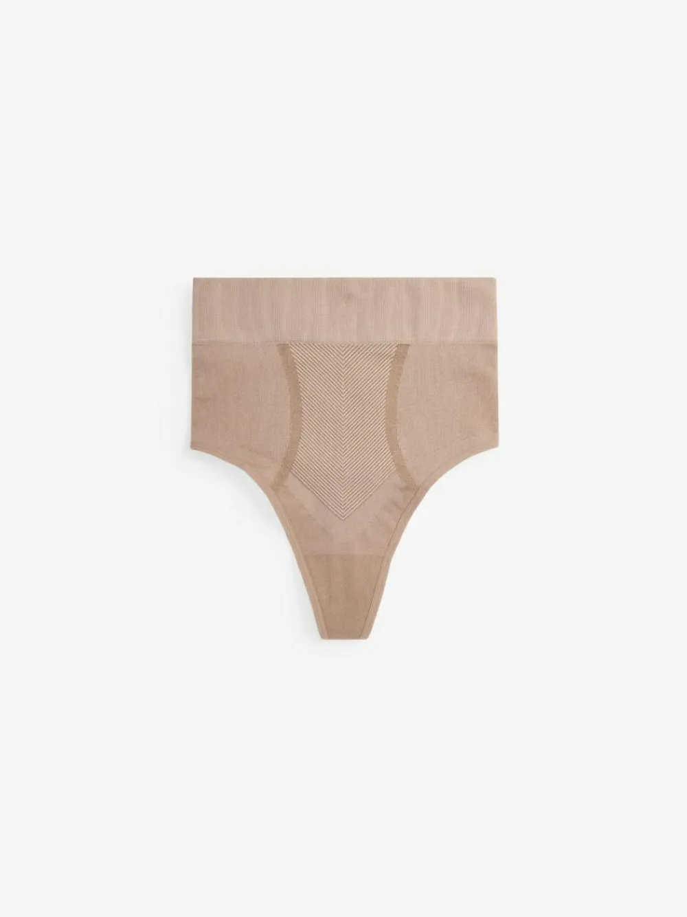Sale Next High Waist Thong Seamless Firm Tummy Control Shaping Briefs Praline Nude
