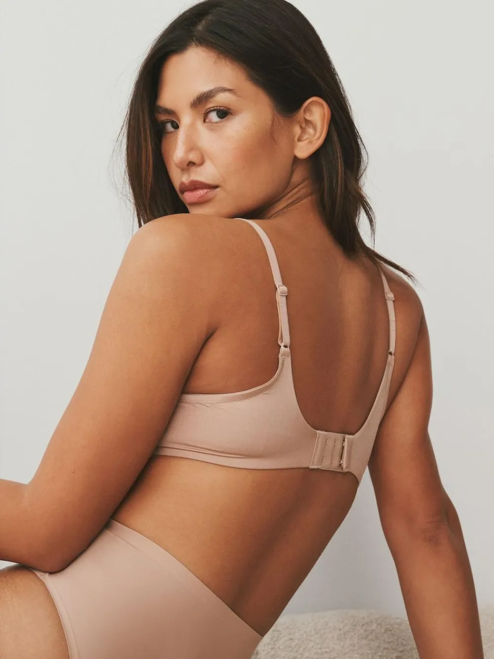 Clearance Next Praline Nude/White Full Cup A-E Smoothing Ultimate Comfort Bras 2 Pack