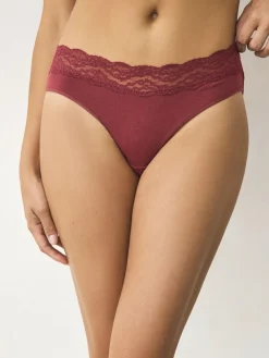 Best Next High Leg Cotton and Lace Knickers 7 Pack Printed Spot