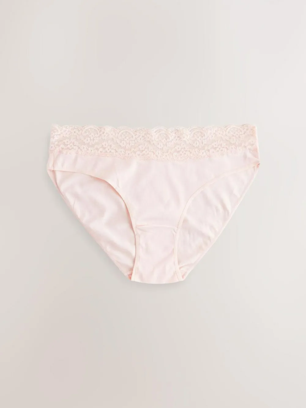 Best Next High Leg Cotton and Lace Knickers 7 Pack Printed Spot