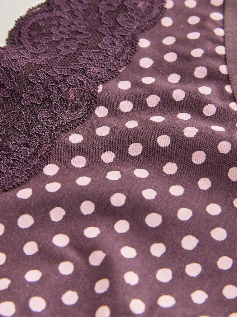Best Next High Leg Cotton and Lace Knickers 7 Pack Printed Spot