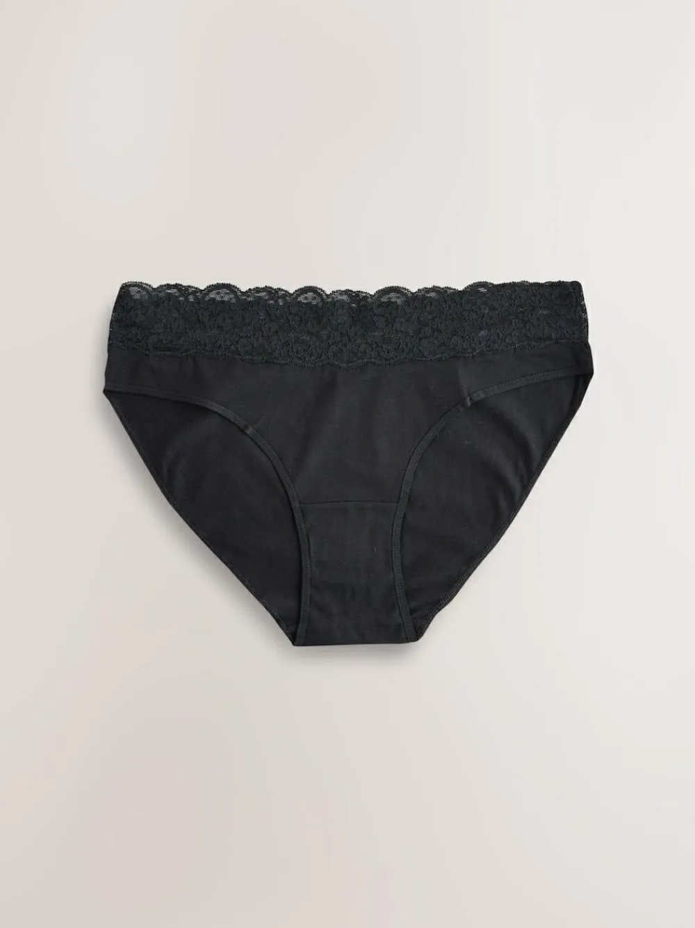Best Next High Leg Cotton and Lace Knickers 7 Pack Printed Spot
