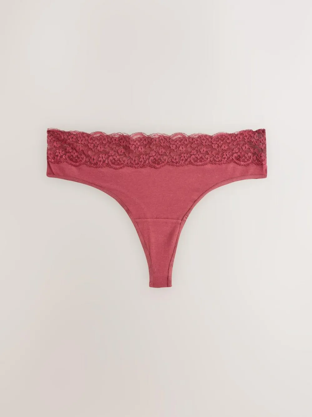 Next Thong Cotton and Lace Knickers 7 Pack^Women All Lingerie|Panties