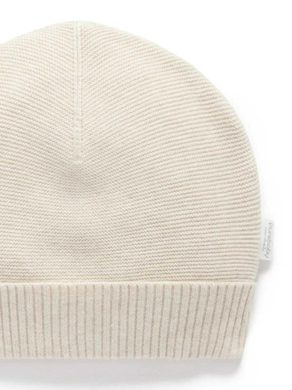 New Purebaby Textured Beanie Natural