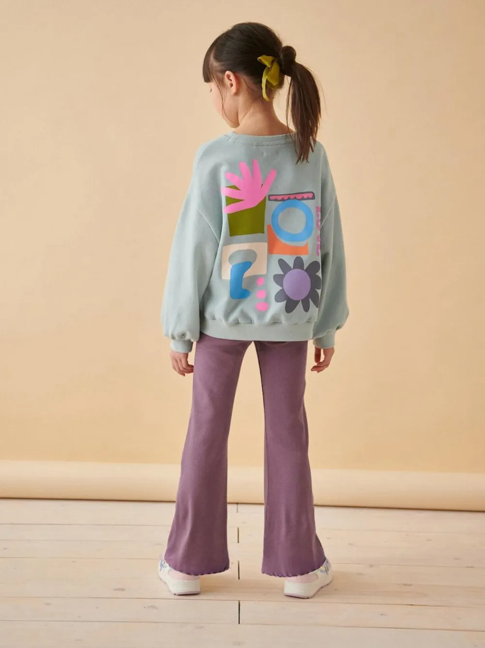Next Purple 1 Pack Rib Flare Leggings (3-16yrs)^ Pants & Leggings|Pants & Leggings