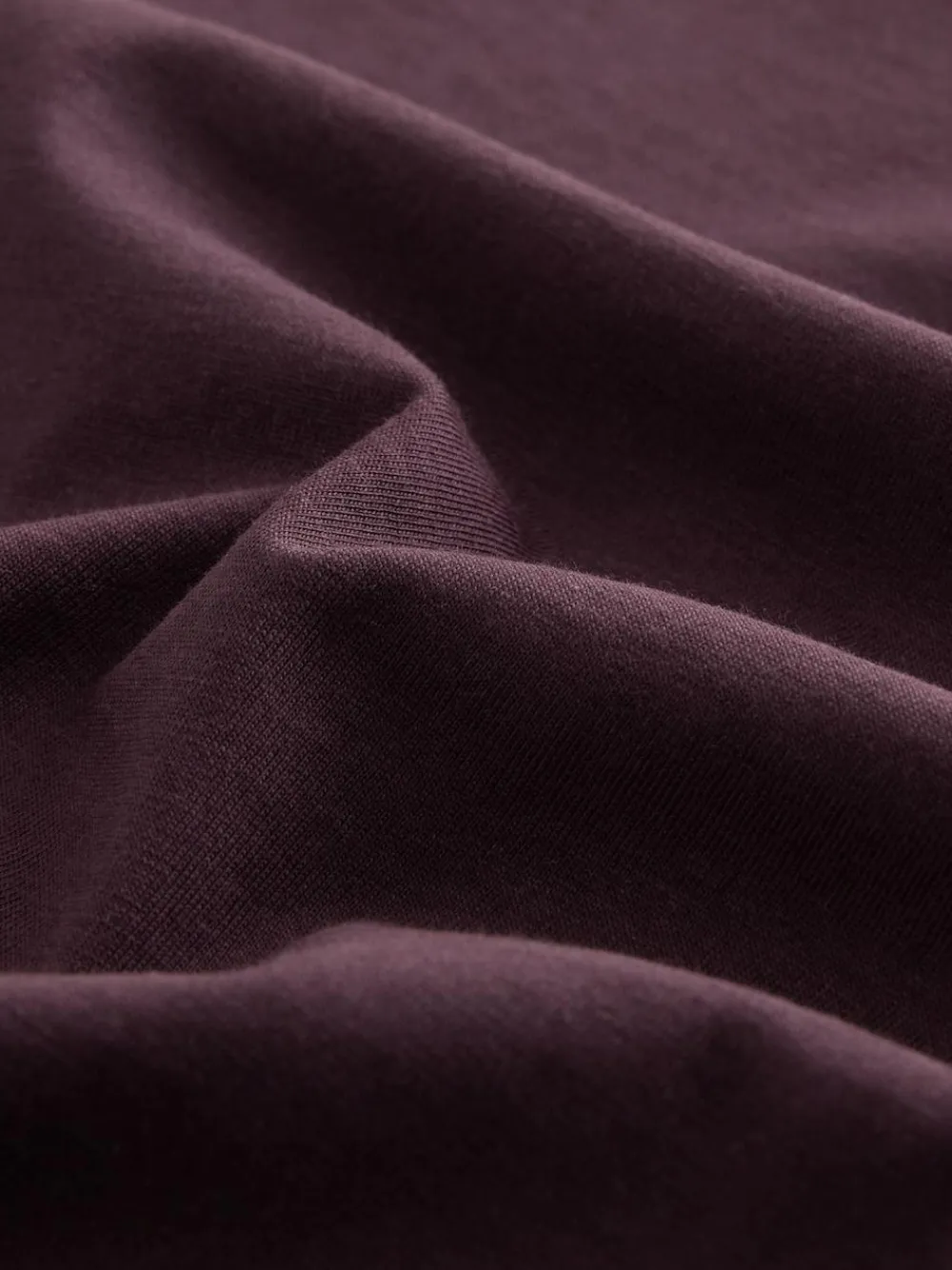 Next Purple Fig Regular Fit Essential Crew Neck Cotton T-Shirt