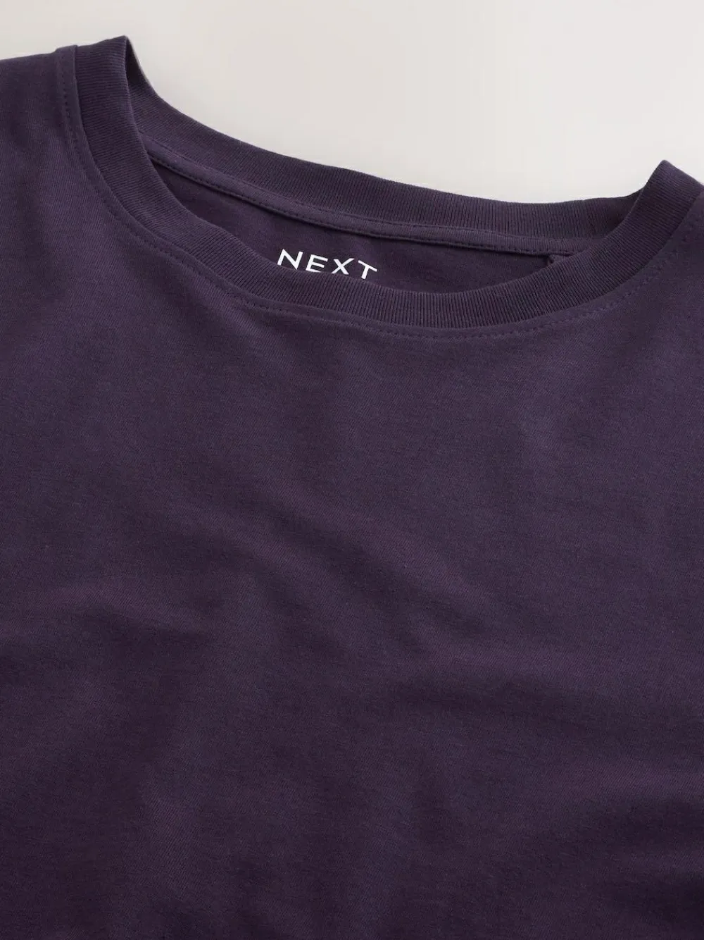 Next Purple Regular Fit Essential Crew Neck Cotton T-Shirt^ Tops & T-Shirts