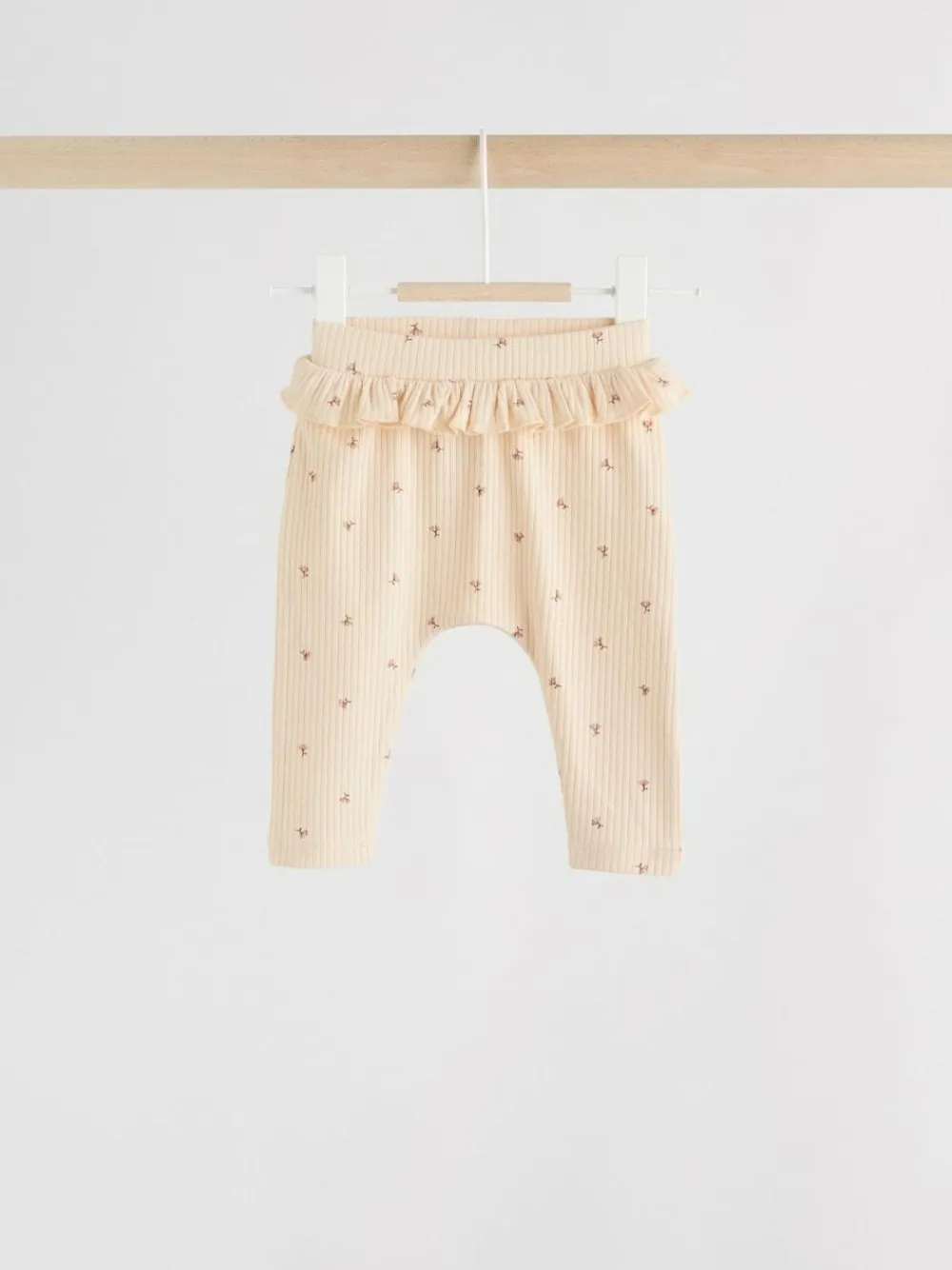 Best Next Purple/Yellow/Cream Ditsy Baby Leggings 4 Pack (0mths-2yrs)