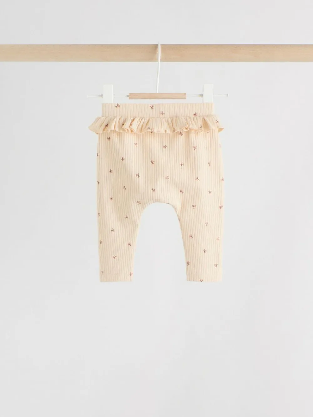 Best Next Purple/Yellow/Cream Ditsy Baby Leggings 4 Pack (0mths-2yrs)