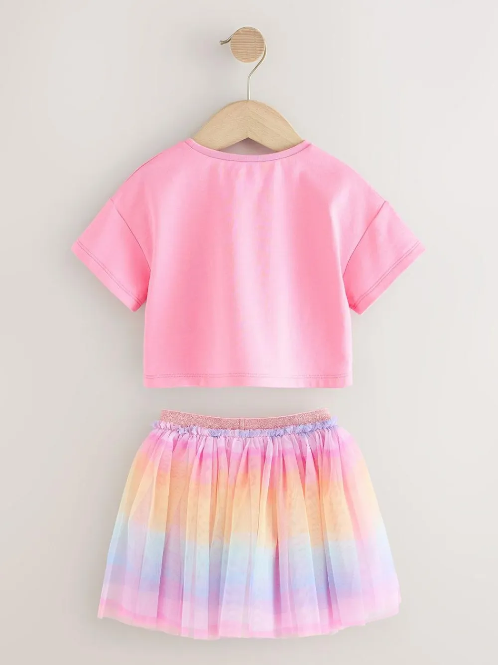 Best Next Top and Tutu Skirt Set (3mths-7yrs) Rainbow/Pink