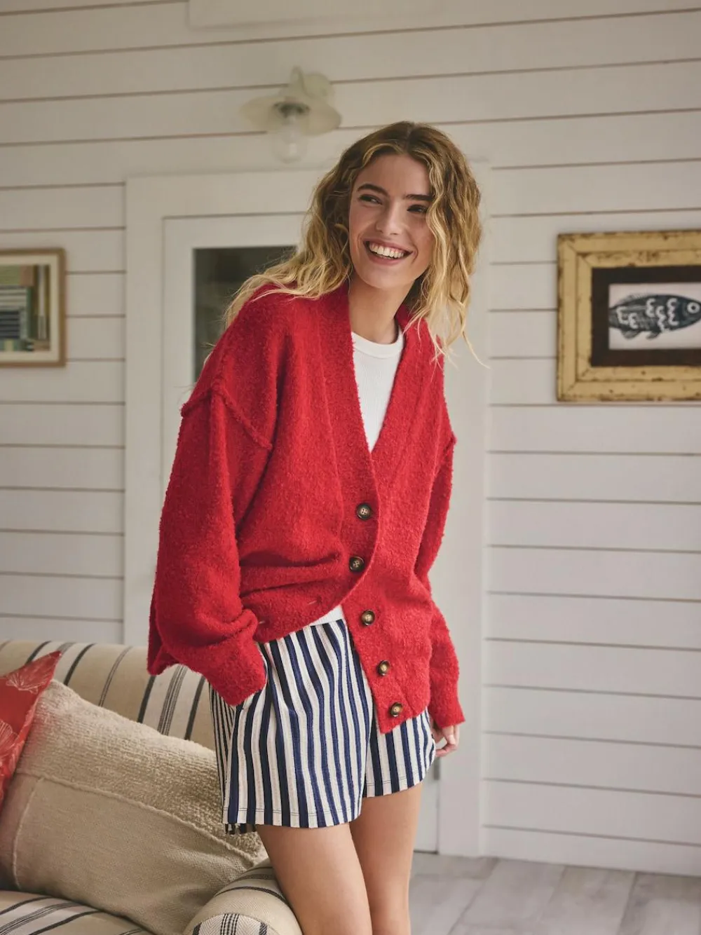 Next Boucle Cardigan^Women Knitwear|Knitwear