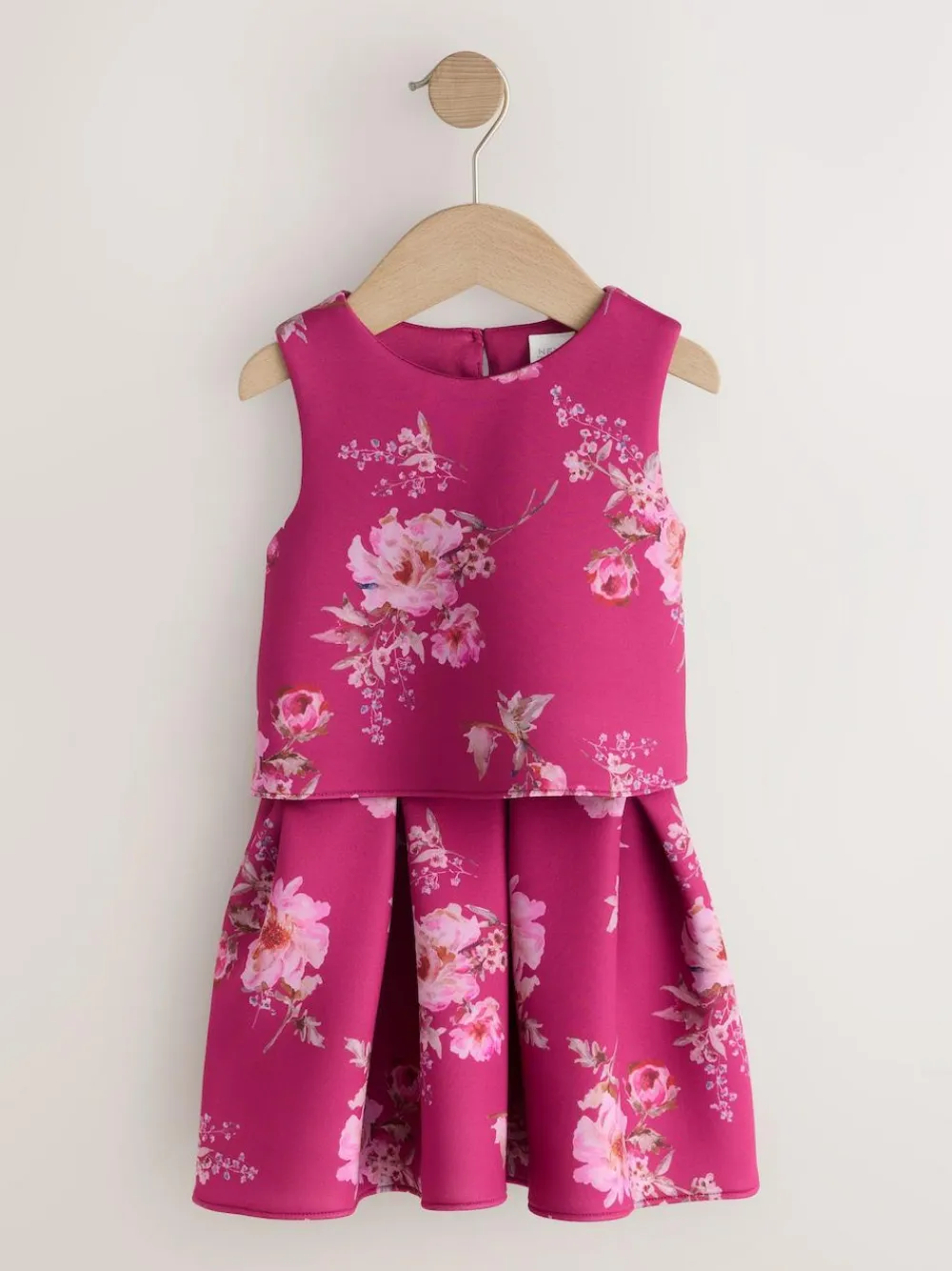 Next Red Floral Scuba Top and Skirt Set (3mths-7yrs)^ Tops|Tops