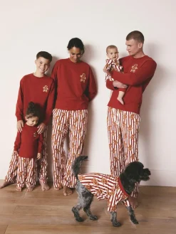 Clearance Next Red Gingerbread Matching Family Christmas Cosy Fleece Dressing Gown