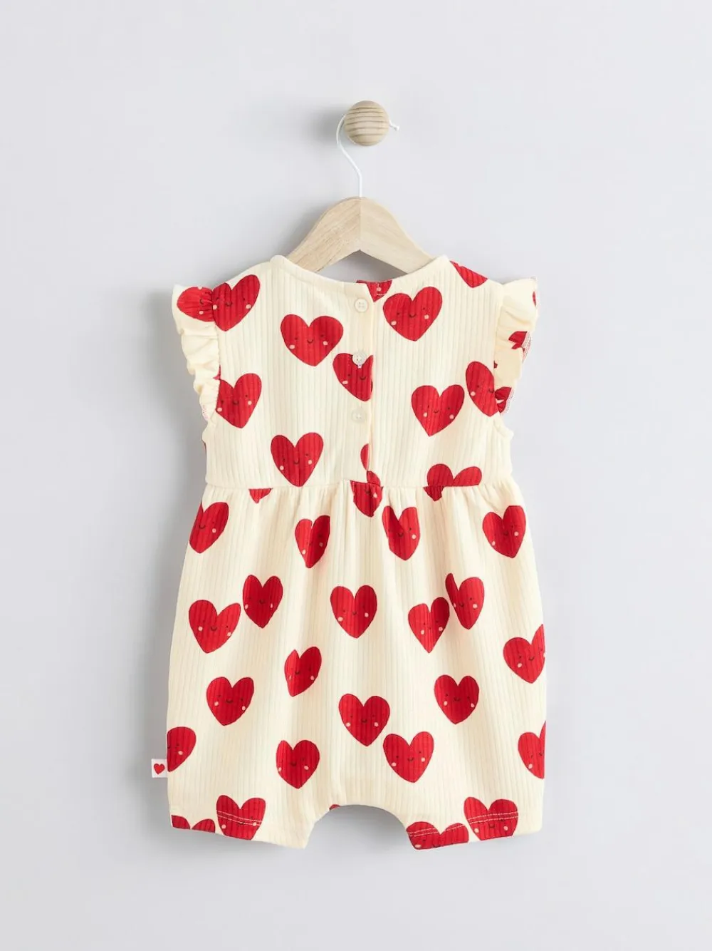 Next Red Heart Printed Frill Baby 100% Cotton Romper^ Sets & Co-Ords|Sets & Co-Ords