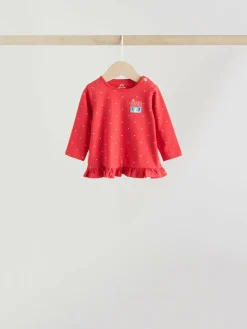 Discount Next Red/Blue/Cream Long Sleeve Top And Leggings Set 6 Piece (0mths-3yrs)
