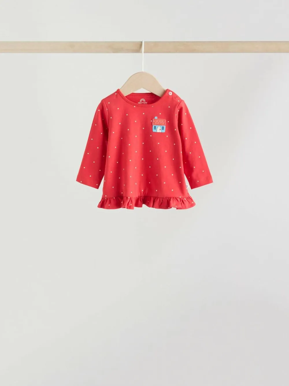 Discount Next Red/Blue/Cream Long Sleeve Top And Leggings Set 6 Piece (0mths-3yrs)