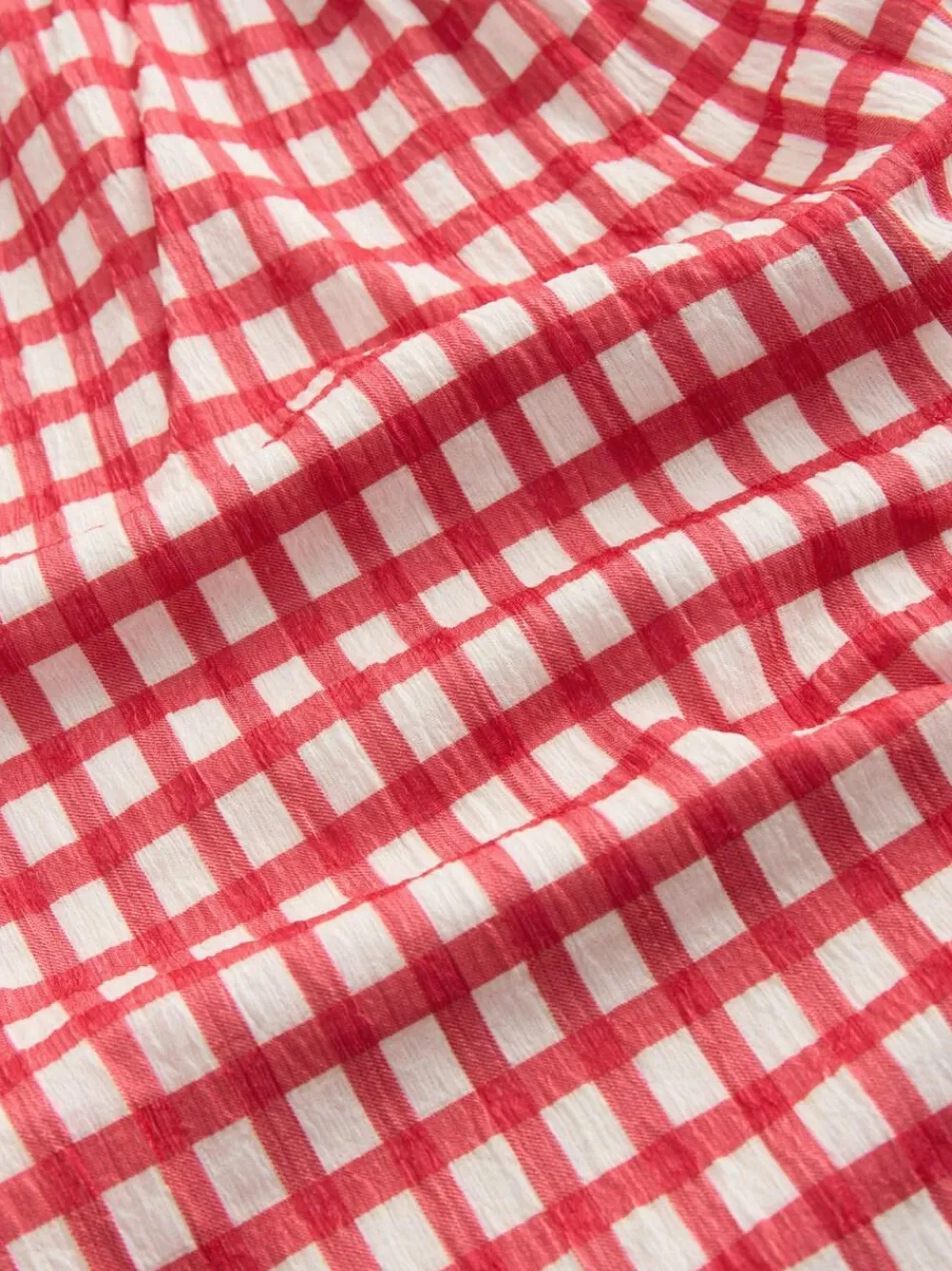 Sale Next Crinkle Jersey Jumpsuit (3-16yrs) Red/Ecru Gingham