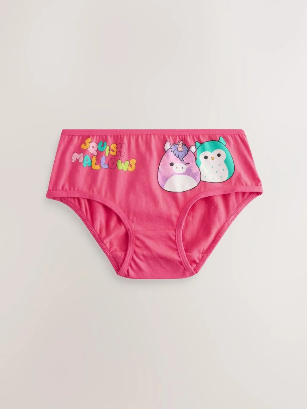 Outlet Next Red/Green 100% Cotton Squishmallow Briefs 5 Pack (5-14yrs)
