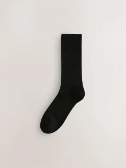 New Next Red/Grey 7 Pack Mens Cotton Rich Socks