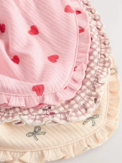 Online Next Baby Bibs 3 Pack Red/Pink