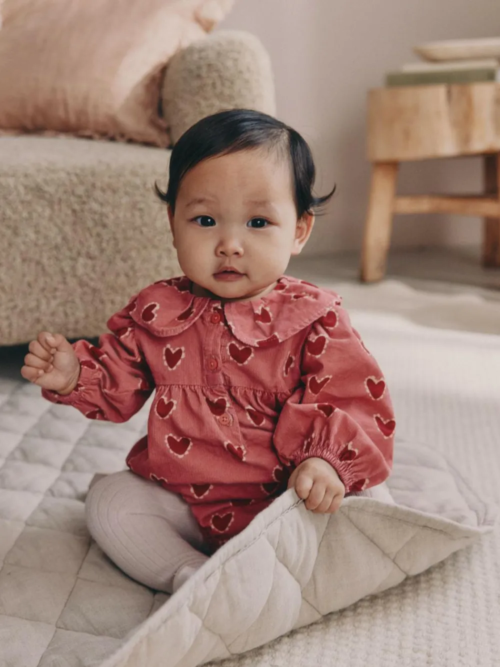 Next Red/Pink Heart Baby Bloomer Rompers Set 2 Piece with Tights (0mths-3yrs)^ Baby Girls|Cosy Club